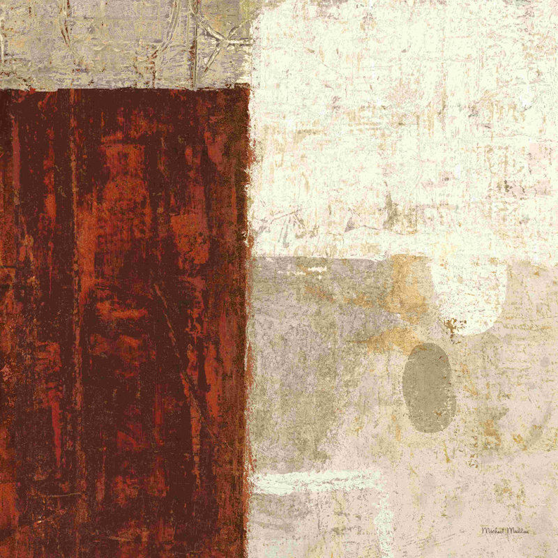 «Cayenne Square I» par Michael Mullan - reproduction d'art sur toile tendue, H 36 po x l 36 po, Toile encadrée noyer flottant