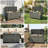 125 Gallon Wicker Deck Box, All-Weather Outdoor Storage Bin for Patio Cushions, Pool Supplies & Garden Tools-124944570