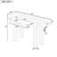 Table rustique naturelle pour les entrées, les salons et les bureaux à domicile, avec rangement caché pour prise de courant, hauteur intérieure de tiroir de 2,2 po, assemblage de 30 minutes - ports de chargement latéraux de la console minimalistes, avec