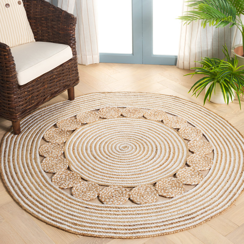 Round Jute/Sisal Area Rug, Round 5'