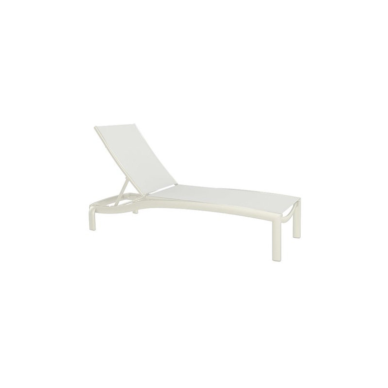 Kor Outdoor Chaise Lounge, Parchment, Bogota