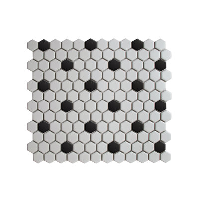Value Series 1" x 1" Porcelain Mosaic Wall and Floor Tile