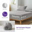 Ensemble de draps 100% lin français fait à la main - 4 pièces de draps de ferme en lin naturel (1 drap plat 1 drap-housse 2 taies d'oreiller)-115228483-115228486