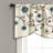 Floral Scalloped 42'' W Window Valance-1058256916