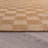 Checkered Sand/Natural Easy-Care Jute-Style Indoor/Outdoor Flat Woven Area Rug-1506320511-1506320496