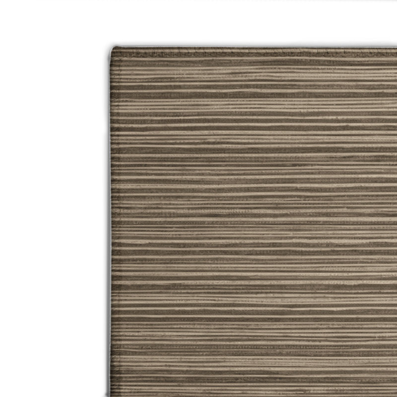 Tapis intérieur / extérieur brun HorizontalStripes, Rectangulaire 2 pi x 3 pi