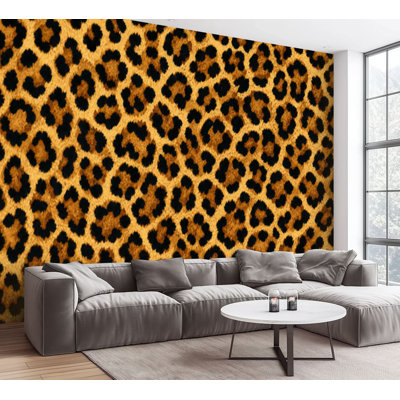 Wall Mural Peel and Stick Wallpaper skin leopard cheetah fur Self-Adhesive Removable Contact Paper Wall Decor for Living Room Bedroom 100"H x 144"W