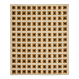 Bond Flatweave Wool Geometric Area Rug in Beige/Black/Brown