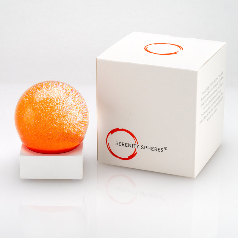 Serenity Sphere, Orange;White