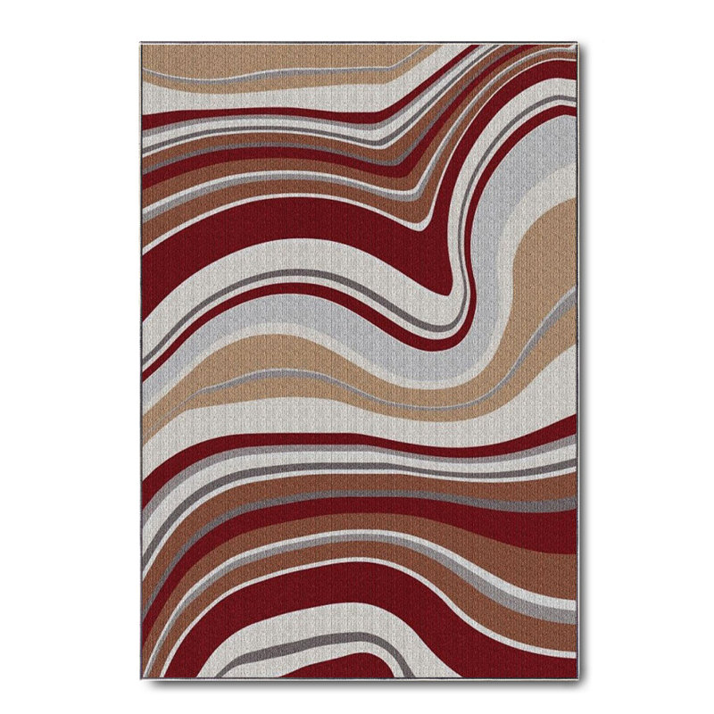 Tapis en coton Jaidyn, Tapis de couloir 6 pi 7 po x 14 pi 9 po
