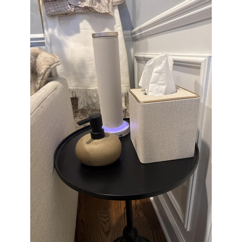 Distributeur de savon en céramique 300 ml, flacon pompe liquide Japandi Wabi-Sabi pour salle de bain, cuisine et comptoir