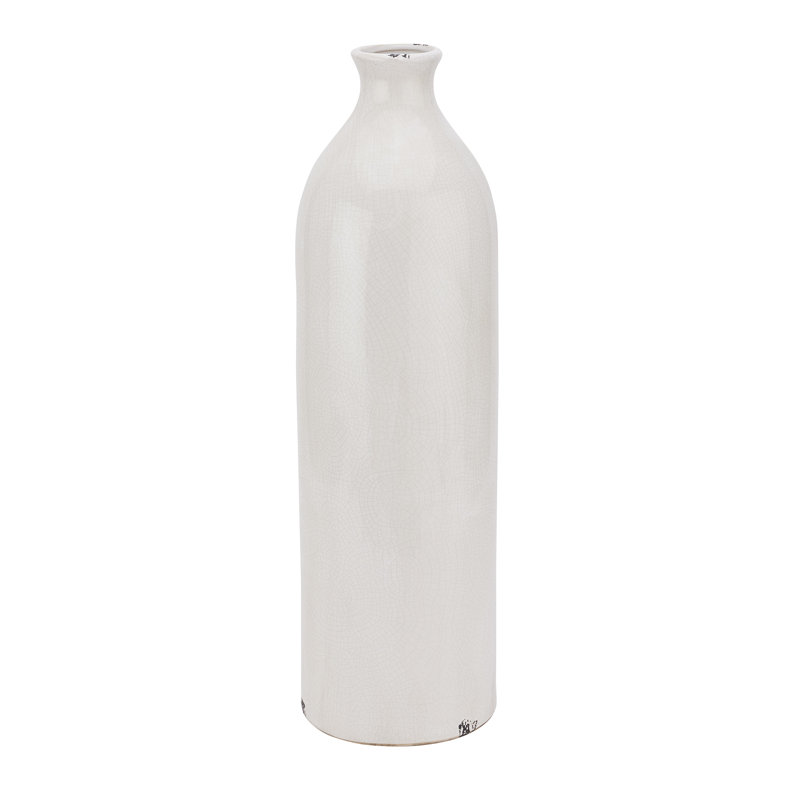 Gwenifer Jar, White, 51cm H x 18cm W x 18cm D