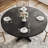 Round Dining Table for 4, 47 Inches Dining Room Table with Wooden Base, Circle Kitchen Dinner Table for Dining Room, Kitchen, Living Room (Table Only)-1741752705