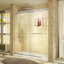 DreamLine Charisma P 34 po x l 60 po x H 78 3/4 po Porte de douche sans cadre chromée avec base de douche noire-135665636-135665641-135926653