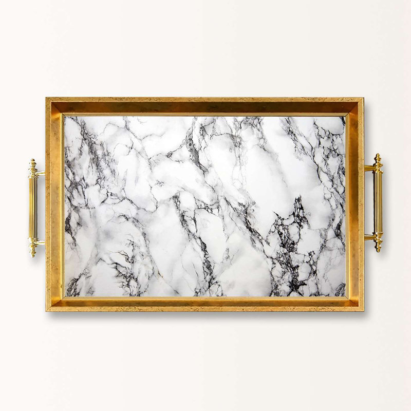 Élégant plateau de service en verre 19,7 x 11,4 x 1,4 pouces | 100% verre de haute qualité | Parfait pour recevoir et servir | Conception élégante et fonctionnelle pour la maison et les fêtes | Durable et facile à nettoyer