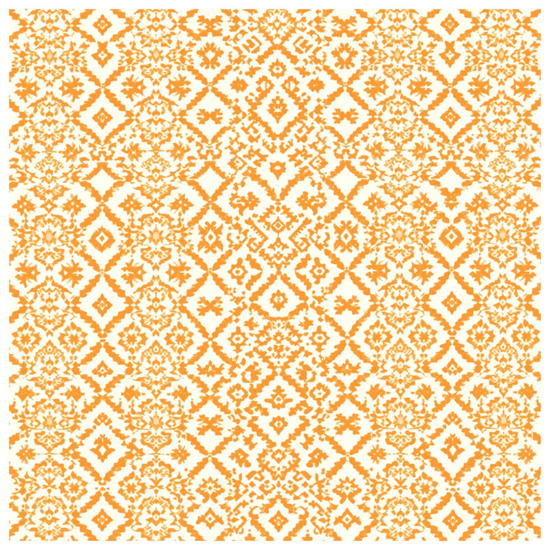 Tapisserie murale orange à motif ikat - décoration murale ikat, 50in H x60in W with 4 Grommets