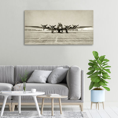 An Old Bomber - Wrapped Canvas Print