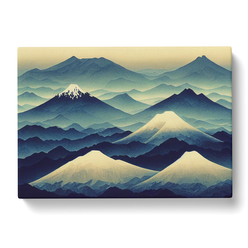 Insightful Japanese Mountains - Wrapped Canvas, 50cm H x 76cm W x 3cm D