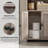 Small Bathroom Storage Cabinet with 2 Doors-53682196