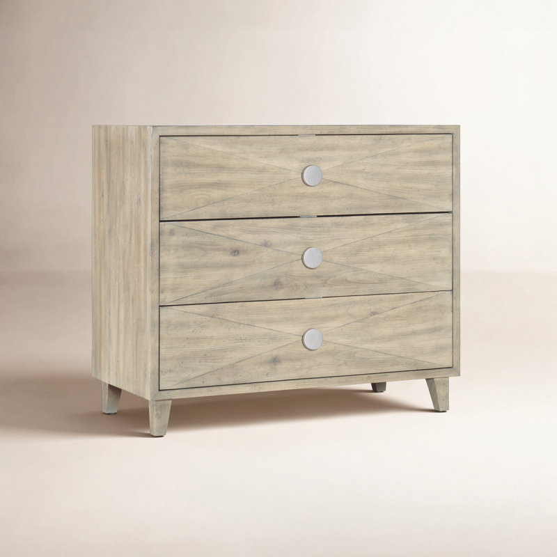 3 - Drawer Nightstand, Natural