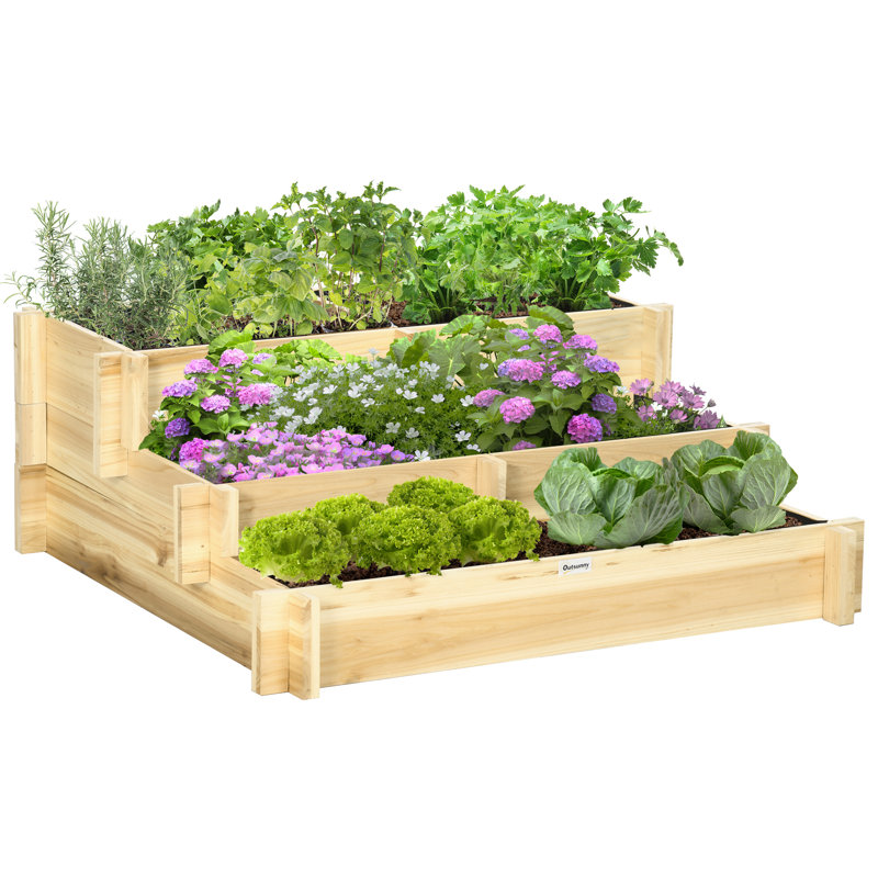 Wood Raised Garden Bed