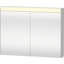 Surface Mount or Recessed Frameless 2 Door Medicine Cabinet with LED Lighting-71415181