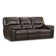 Elha 89'' Genuine Leather Dual-Power Zero Gravity Reclining Sofa