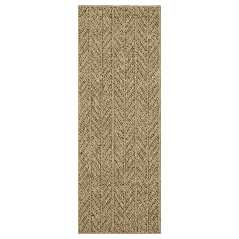 Earth Jute/Mocha Indoor/Outdoor Area Rug, Runner 2'7" x 7'3"