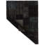 Tapis turc noir et gris 6 x 8