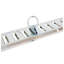 Ensemble de 12 rails de fixation E-Track pour camions, fourgonnettes et remorques - acier argenté