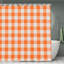 Rideaux de douche orange à damier, 71 x 71-450964249