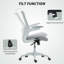 Fauteuil de bureau ergonomique, chaise de bureau avec support lombaire, beige-1453722890