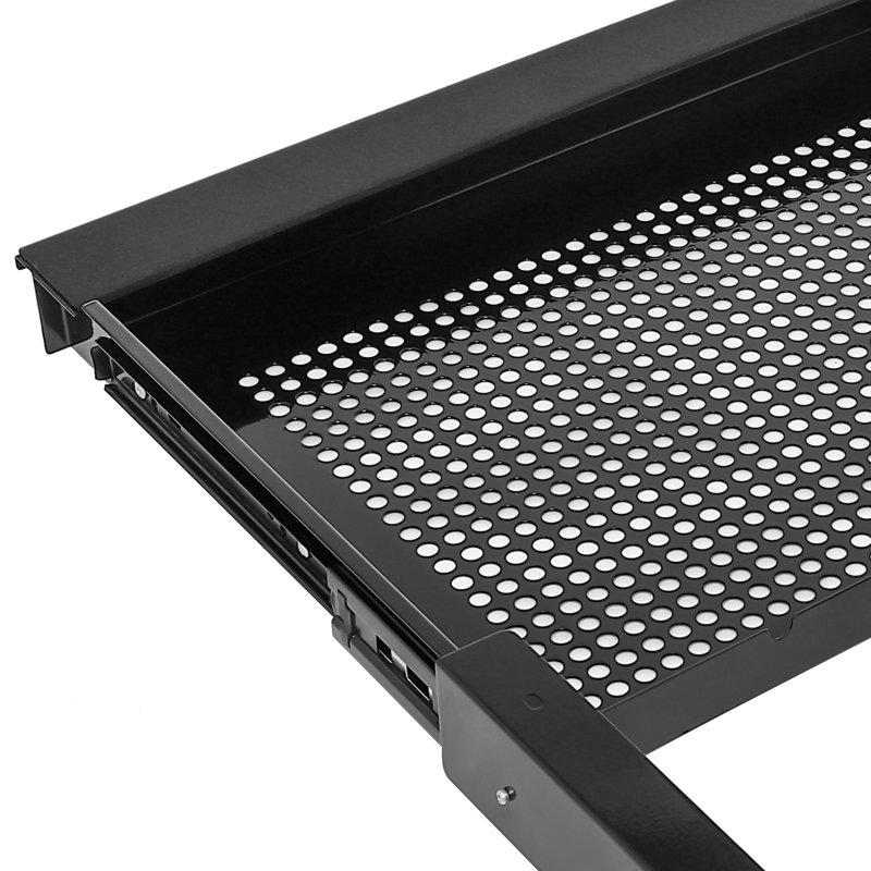 Under Desk Mounted Sliding Pull-Out Drawer Storage Organizer