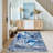 Abstract Blue Area Rug, Soft And Lightweight, Suitable For All Seasons, Easy To Maintain And Easy To Clean, Machine Washable Carpet Floor Mat, Suitable For Living Room, Bedroom, Dining Room, Balcony, Office, Room Decor, Home Decor, Outdoor Decor-985265362