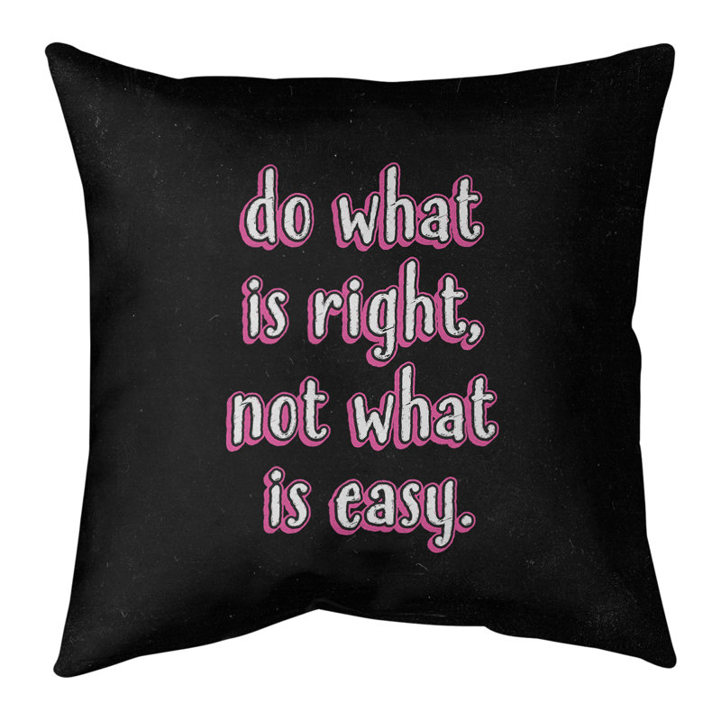 Solid Colour Reversible Throw Pillow, Pink, 18" x 18"