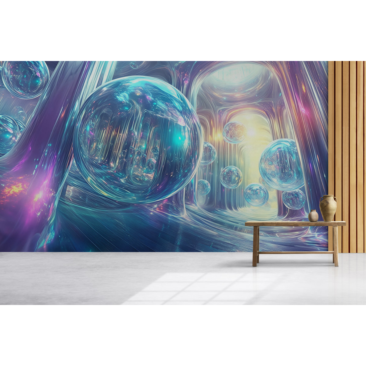 Futuristic Glass Orbs Fantasy