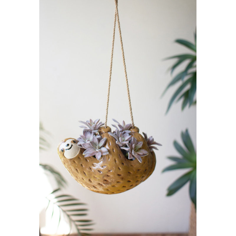  Pot à fleurs suspendu en céramique 6 "H pour petites plantes
