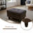 Sharinda Faux Leather Ottoman-851472413