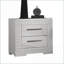 Table de chevet 2 tiroirs White Glam