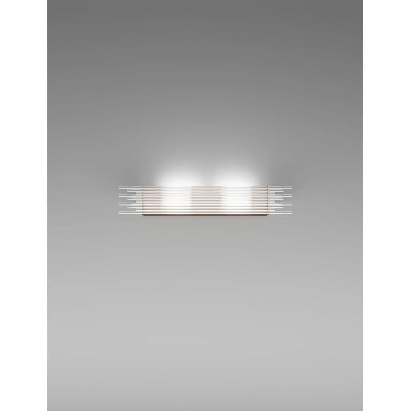 Diadema Wall Lamp K3 Crystal Glossy Chrome G9 Ul, Matte Bronze, 19" H x 12" W x 12" D