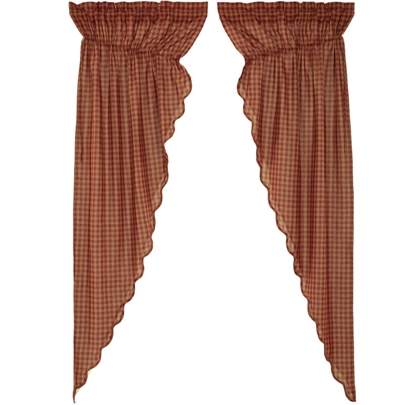 Paire de rideaux obscurcissant avec passe-tringle Mcknight, L 36 po x L 84 po, Rouge