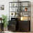 Jayger Industrial Bookcase with File Cabinet Drawers-2061042467-2059546082