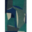 Polia Hand Tufted Wool Abstract Area Rug in Teal/Navy/Gray/Ivory