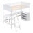 Twin Loft Bed With Desk And Bookcase-460149249