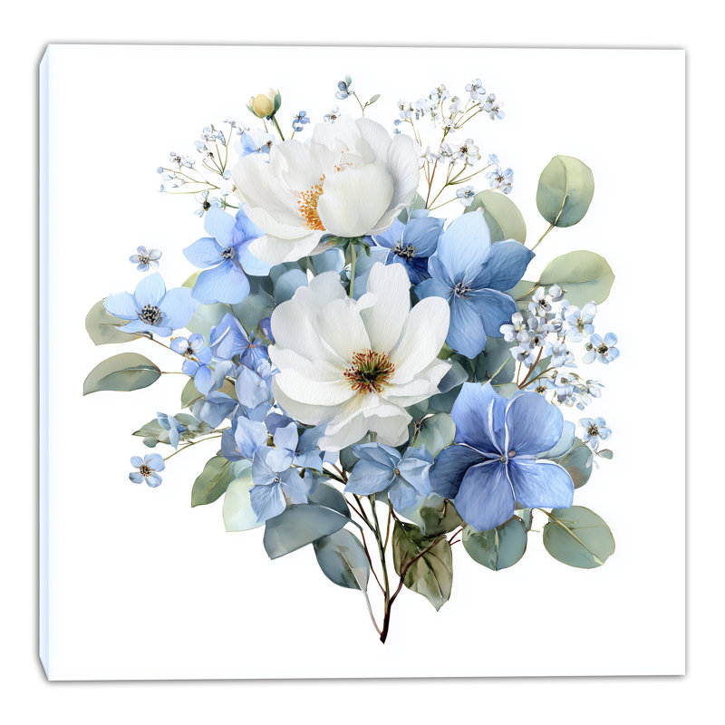 Blooming Rose Study Wrapped Canvas Wall Art, 20"W x 20"H x 1.5"D