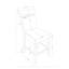 Ensemble de tabouret de bar et banc Marcello Brown
