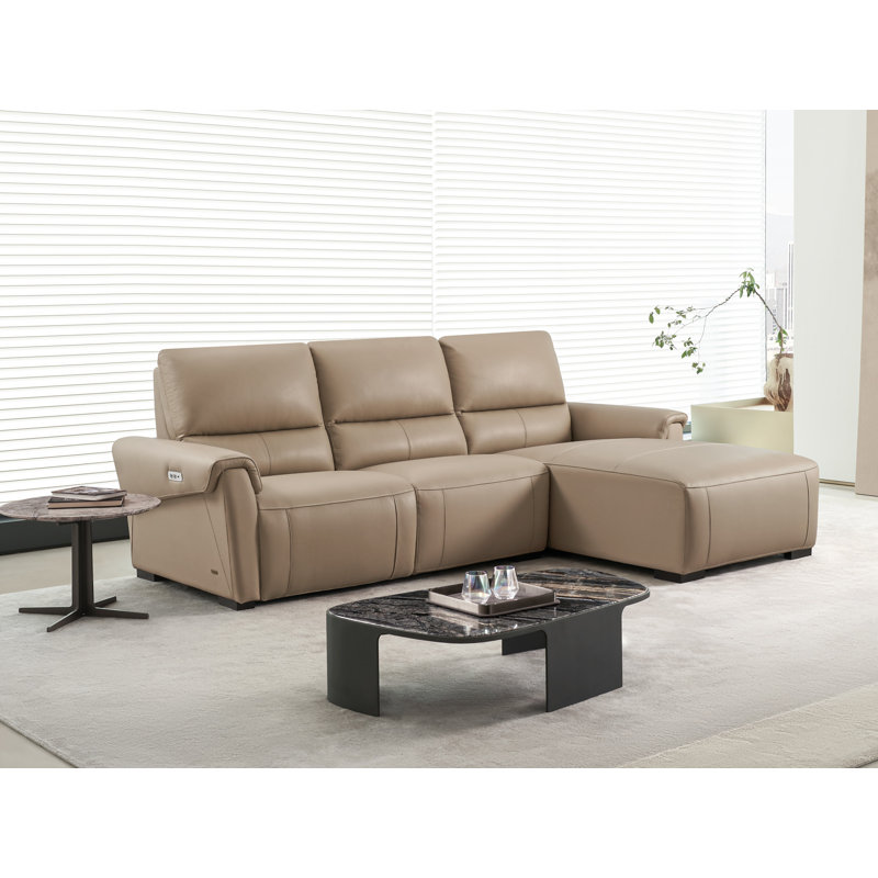 Minnich 105" Wide Sofa & Chaise, Right Hand Facing, Taupe