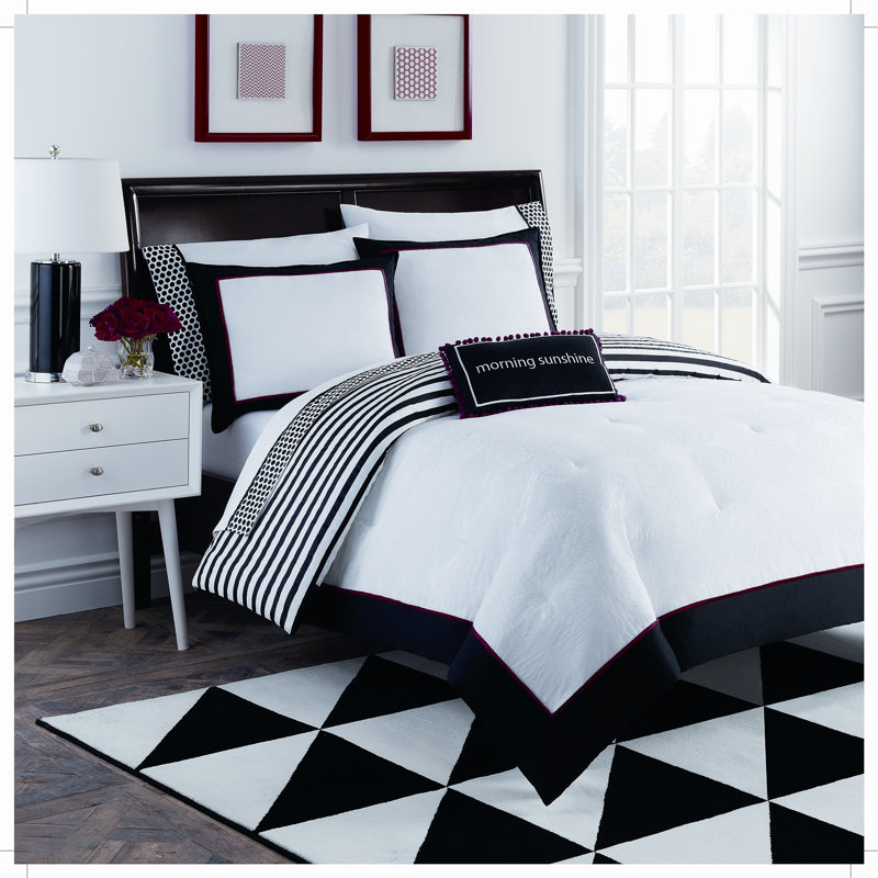 Modern & Contemporary Geometric Shapes Comforter, King