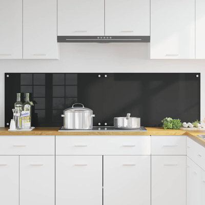 Vidaxl Kitchen Backsplash White 80 X 40 Cm Tempered Glass