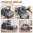 Indoor Oversized Sleeper Chair With Ottoman-590157282
